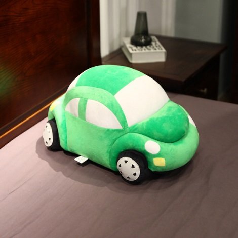 Plush Green Car Pillow #1 (P61)