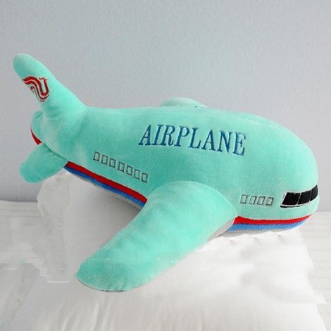 Plush Airplane Pillow #1 (P56)