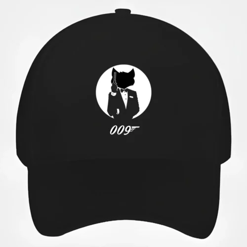 James Bond Cat Baseball Cap #1