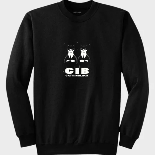 Men in Black Cat Sweatshirt #1