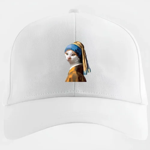 Van Gogh Cat Baseball Cap #w1