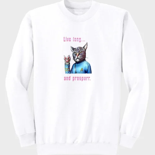 Star Trek Cat Sweatshirt #w1