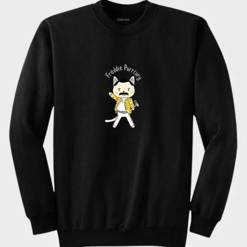 Freddie Mercury Cat Sweatshirt #1