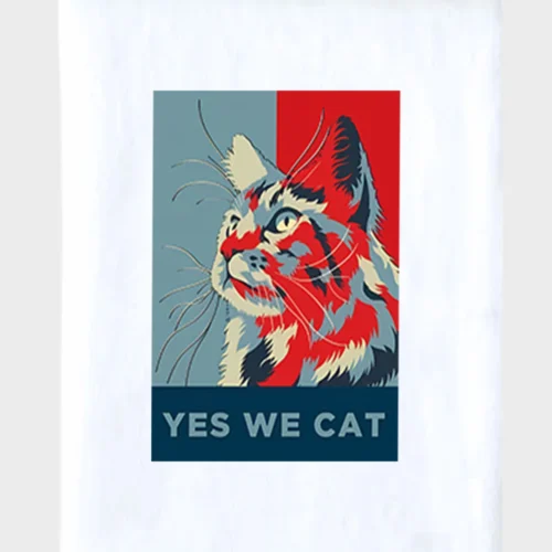 Yes We Can Cat Blanket #1