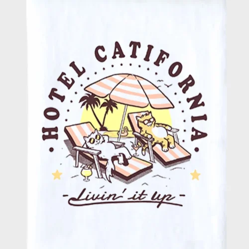 Hotel California Cat Blanket #1