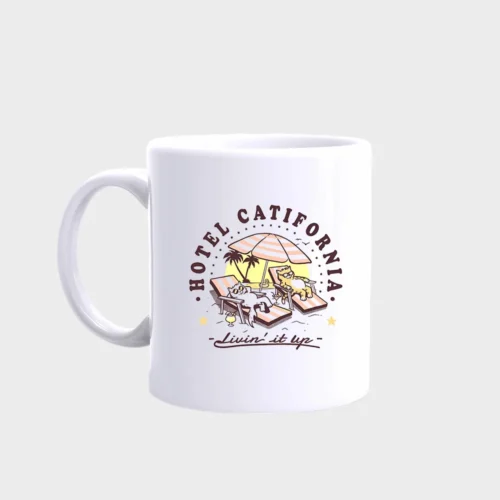 Hotel California Cat Mug #1