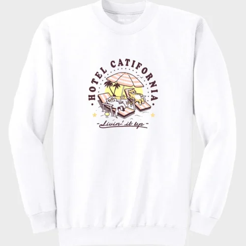 Hotel California Cat Sweatshirt #w1