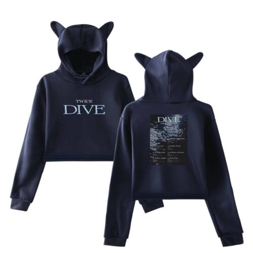 Twice Dive Cropped Hoodie #2