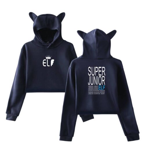 Super Junior Cropped Hoodie #2