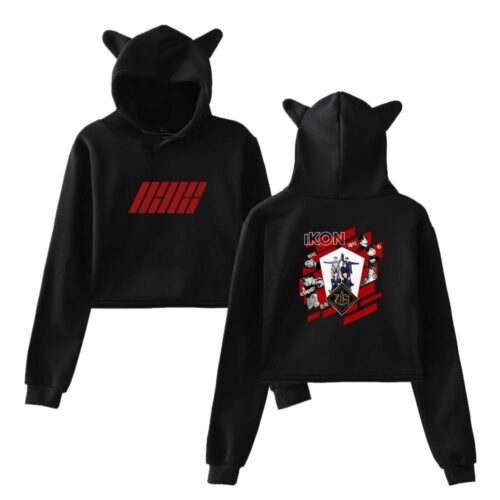 iKon Cropped Hoodie #1