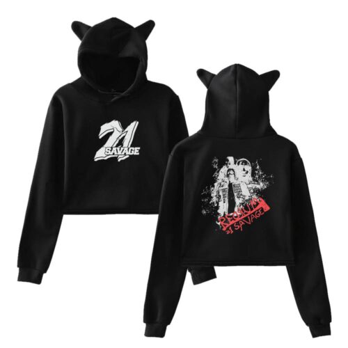 21 Savage Cropped Hoodie #3