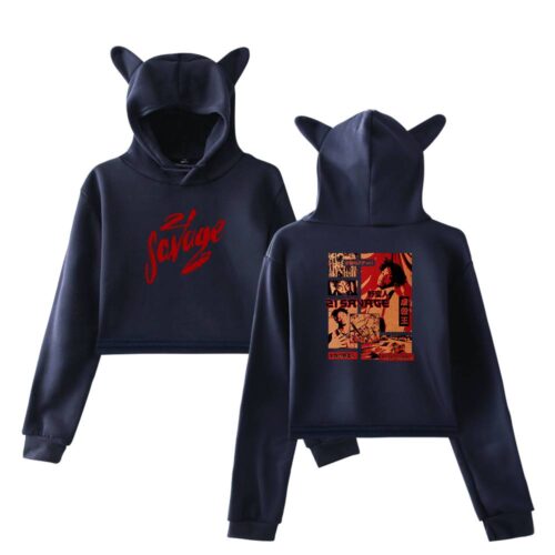 21 Savage Cropped Hoodie #2