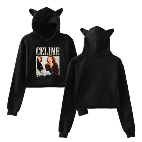 Celine Dion Cropped Hoodie #3 + Gift