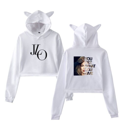 Jennifer Lopez Cropped Hoodie #4