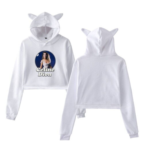 Celine Dion Cropped Hoodie #2