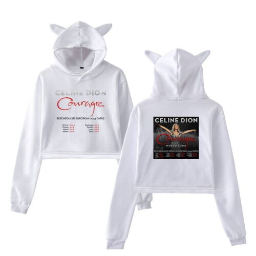 Celine Dion Cropped Hoodie #4