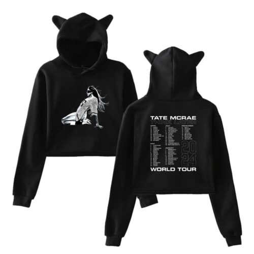 Tate McRae Think Later World Tour Cropped Hoodie #3