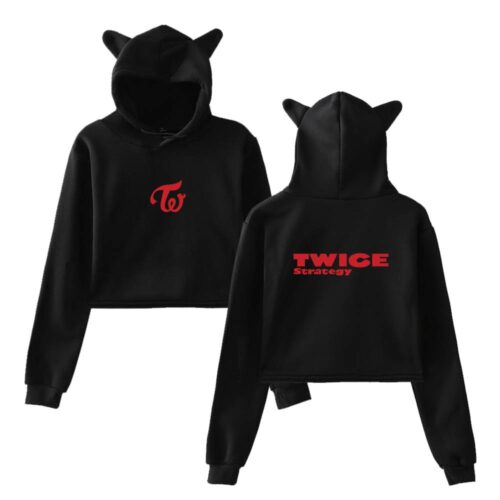 Twice Strategy Cropped Hoodie #3