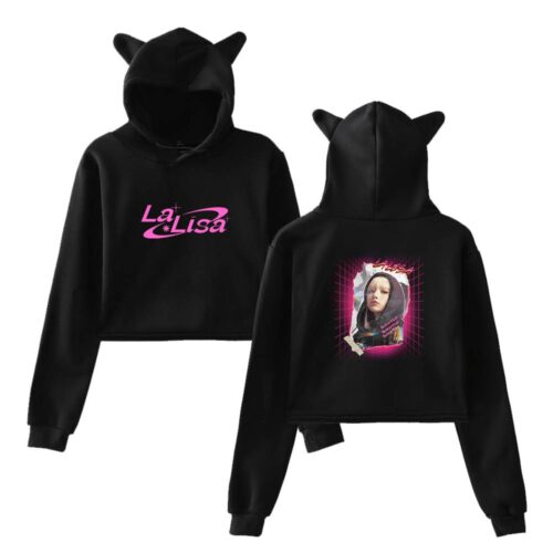 Lisa Blackpink Cropped Hoodie #2