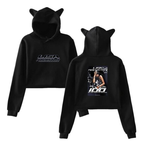 Lisa Blackpink Cropped Hoodie #4