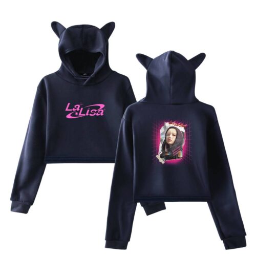 Lisa Blackpink Cropped Hoodie #2