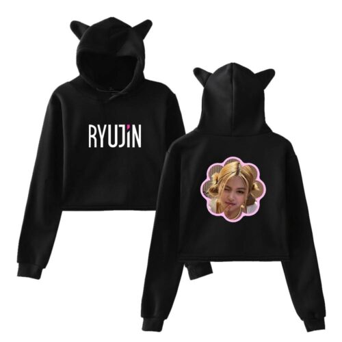 Ryujin Itzy Cropped Hoodie #1