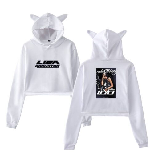 Lisa Blackpink Cropped Hoodie #4