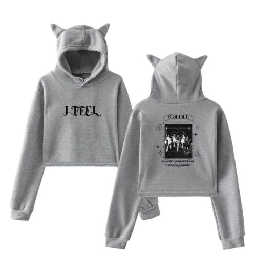 Gidle “I Feel” Cropped Hoodie #3 + Gift